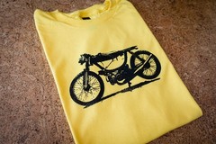 Vintage Puch Magnum Cafe Racer Moped T-Shirt, Retro Motorcycle Maxi Honda Bike