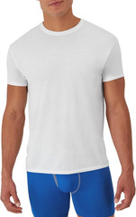Mens TShirt Pack White Moisture Wicking Crewneck Undershirt 5 Pk