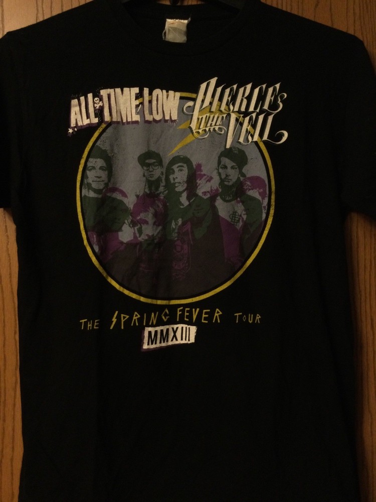 Pierce The Veil & All Time Low – Spring Fever Tour MMXIII/Black Shirt/2 Sided/M