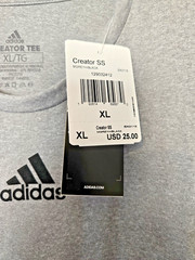 Adidas Creator Tee Short Sleeve Gray Men’s Size XL
