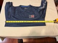 Vineyard Vines Men’s LS Pullover Shirt Blue Medium – Polyester Spandex