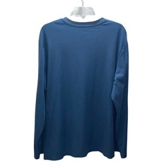 Croft & Barrow Mens XXL Blue Ribbed V-Neck Long Sleeve Easy Care T-Shirt
