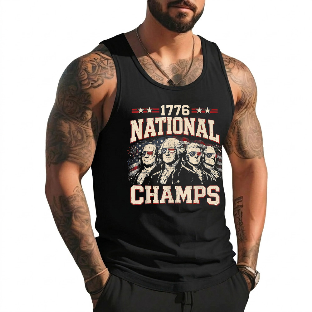 July 4th 1776 National Champions America 250th Anniversary Tank Top