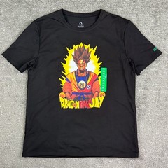 Qualified Denim T-Shirt Mens XL Black Dragon Ball Jay Graphic Tee Mashup NWOT