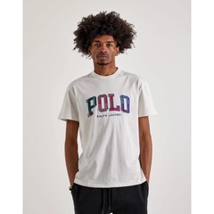 Polo Ralph Lauren Mens XXL WHITE Plaid Applique Logo Graphic T-Shirt