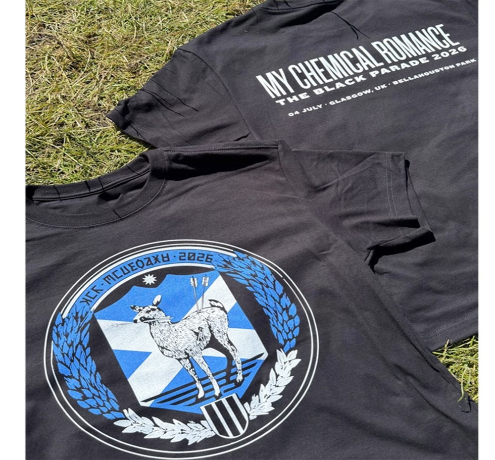 My Chemical Romance Glasgow Bellahouston Park 04 July 2026 T-Shirt Reprint