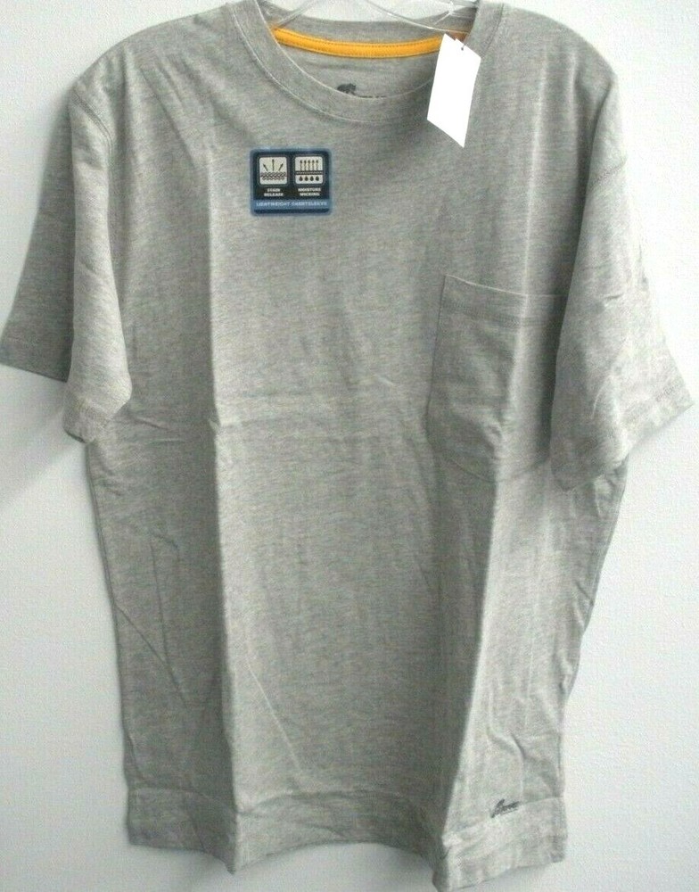 Berne Lightweight Performance Short Sleeve Pocket T-Shirt Berne BSM76 GY Grey