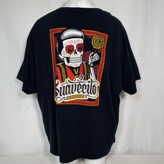 Suavecito Santo Roble Pomade Sugar Skull Black Cotton T-Shirt Men’s 4XL