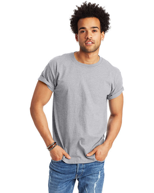 Hanes Men’s 100% Cotton Comfortsoft Crew Short Sleeve Authentic T-Shirt – 5250
