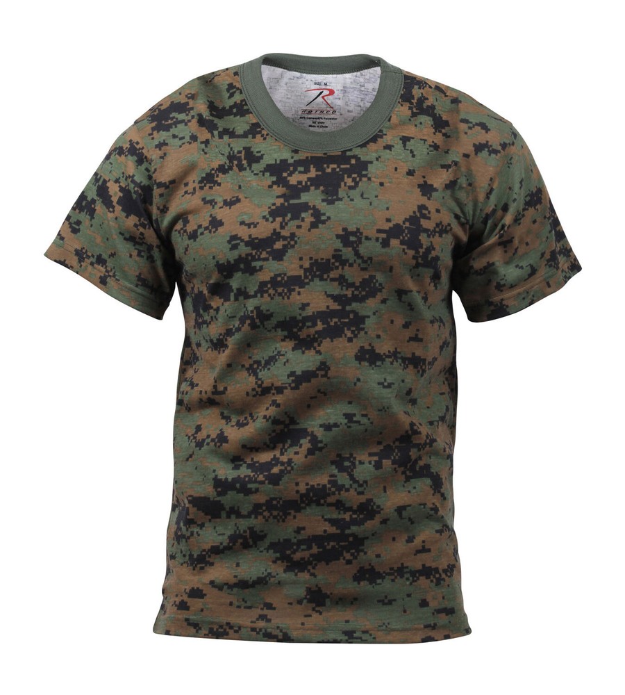 Rothco Men’s Digital Camo T-Shirt – Woodland