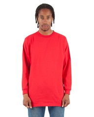 3 Pack Shaka Wear Active Long Sleeve Plain Casual Crew Neck T-Shirt SM-3X