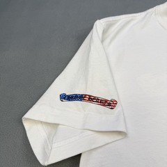 Chrome Hearts Shirt Mens Large White Matty Boy American Flag Pocket Patriotic