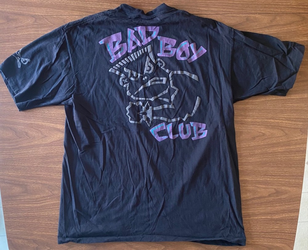 Vintage BAD BOY CLUB T-Shirt 80s 90s official XL skateboarding surfing No Fear