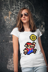 Bitcoin Super Mario Crypto T-Shirt Unisex Cotton Adult Sizes Nintendo Coins New