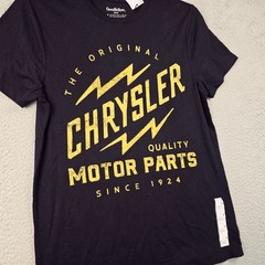 Chrysler Shirt Mens Medium Black Casual Mopar American Car Prowler Plymouth NWT