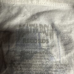 Death Row Records Men’s L White Muscle Tank Shirt Graphic On Both Sides