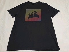 Stanley/Stella Rocker Organic Cotton Black Gradient Block Graphic Tshirt Medium
