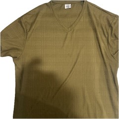Stacy Adams Men’s Green Textured V-Neck Short Sleeve Pullover Shirt 3XLT