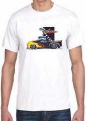 Adult DryBlend® T-Shirt – ( USED CARS FLAMED PICK UP – FORD / TRUCK)