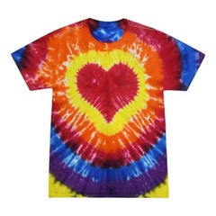 Pick a Red Tie Dye, Acid, Oil Wash Stripe T-Shirts Adult SM -5XL Colortone
