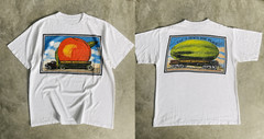 Vintage Peach for Peace T-Shirt Retro Southern Rock Style White Tee