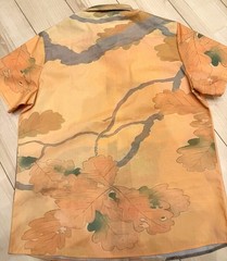 Japanese Vintage Short-Sleeve Shirt Black Cat by Hishida Shunsō No-Iron SMLXL2XL