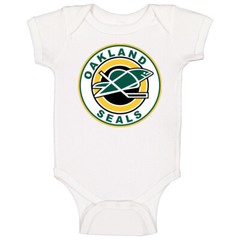 Oakland Seals Retro Hockey Logo Baby One Piece