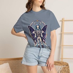 Alien Moth Astronaut Graphic T-Shirt
