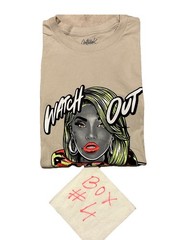 Men’s Outrank Cotton T-Shirt Size 2XL Beige WATCH OUT FOR SNAKES Graphics New