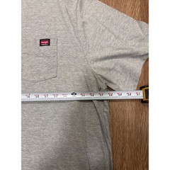 Wrangler Workwear Mens 4XL Heather Gray Pocket Tee Moisture Wicking T-Shirt NEW