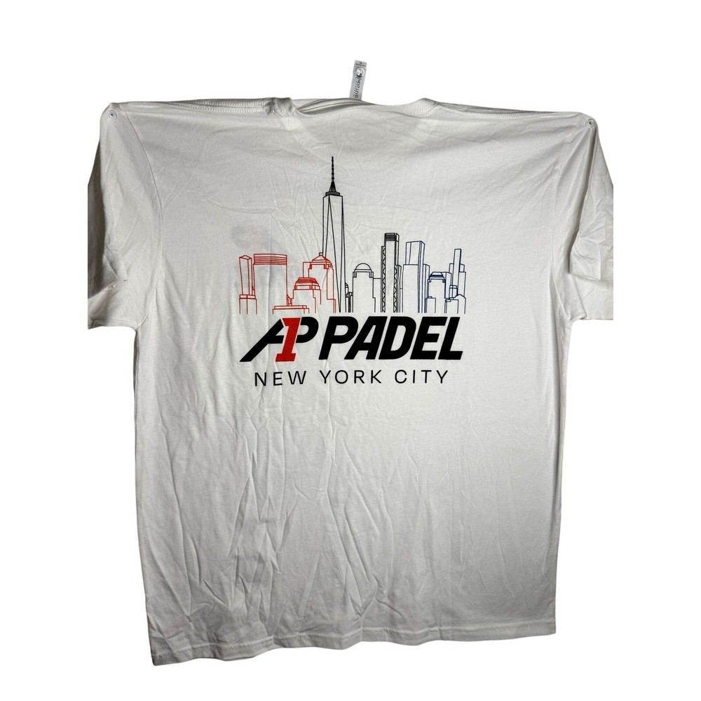 Next Level Apparel A1 Padel Adult T-Shirt Short Sleeve Crew Neck Size XL White