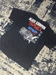 Alice Cooper Trash Tour 1989 Vintage 2 Sided T-Shirt XL Single Stitch Band Tee