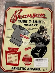 BRONSON Tube Basic No seams t-Shirt Cotton t-Shirts Tee Gray New Heavy Weight