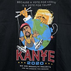 Brooklyn Projects Kanye West Political Tshirt size Large