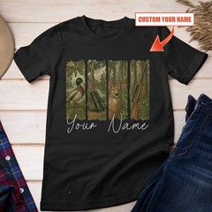 Custom Name Vintage Hunting Season Unisex T-shirt | Father’s Day Hunting Gifts
