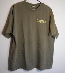Chris Kyle Frog Foundation T Shirt Mens XL Olive Green American Flag Tee