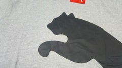 Puma Over Sized Logo Tee INF Future Puma-Gray Black- forever
