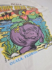 Rare Parrot Head Club Ocala Florida White Graphic Print Sleeveless Tank Top L
