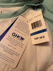 #376 NWT GUY HARVEY FISHING SHIRT MENS LONG SLEEVE UPF 50 GREEN LARGE $50