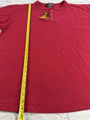 Vintage Disney Originals Lion King Shirt Red Embroidered Simba & Mufasa Sz XL