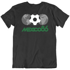 Mexico 86 Football World Soccer Sports 1986 Retro T-Shirt Tee Gift New