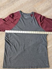 Pact MD Baseball Raglan Shirt Gray Long Sleeve Organic Cotton Preppy Sustainable