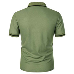 Men Breathable Polo Shirt Casual Summer Slim Fit Solid Color Tee Top Tshirt Gift