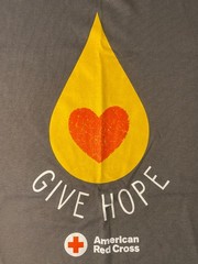 American Red Cross Give Hope Platelet Drop and Heart XL T-Shirt – Blood Donor
