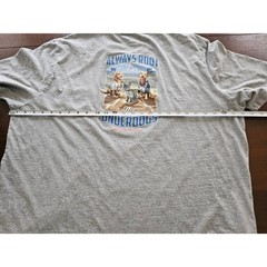 Tommy Bahama Graphic T-Shirt Mens XXXL Gray Always Root For The Underdogs Pocket