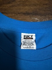 FUCT Men’s Blue Graphic Print Logo Knit Cotton Crew Neck T-Shirt Short Sleeve XL