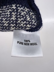 Other Brands: THE NAUTICAL Knit Sweater (Thick) Wool NVY Solid Color