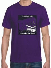 Adult DryBlend® T-Shirt – ( T-REX FAIL , CAN’T DRUM – HUMOR / NOVELTY)