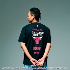 ONE PIECE × NBA T-Shirts Shanks×CHICAGO BULLS BLACK、White
