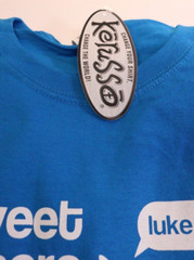 Kerusso Christian Tweet Short Sleeve T-Shirt, Pacific Blue, Unisex, XL NEW
